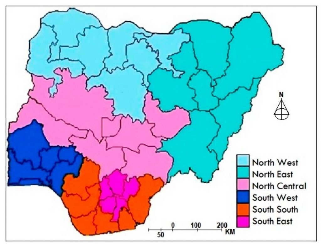 6 Geopolitical Zones In Nigeria